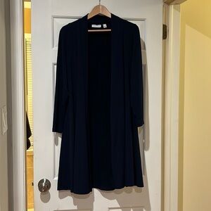 Extra long lounge cardigan with pockets